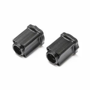 Aluminium Axle Mount Rear - 0deg - Black: Mini LMT