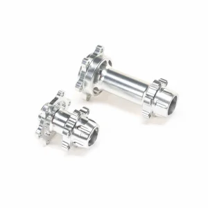 Aluminium Hub Set - Machined - Silver : Promoto-MX