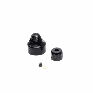 Shock Cap Set - Aluminium - Black: Promoto-MX
