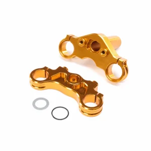 Aluminium Triple Clamp Set - Gold: Promoto-MX
