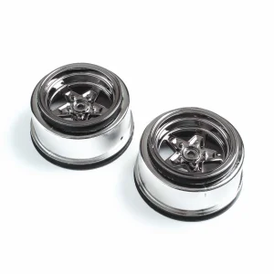 Rear Wheel - Black Chrome (2): 22S Drag