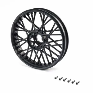 Front Wheel Set - Black: Promoto-MX