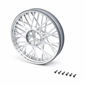 Front Wheel Set - Satin Chrome: Promoto-MX