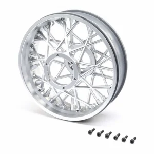 Rear Wheel Set - Satin Chrome: Promoto-MX