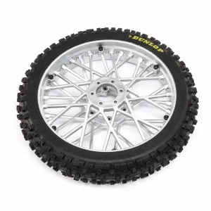 Dunlop MX53 Front Tire Mounted - Chrome: Promoto-MX