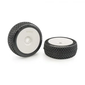 Matrix Blackhole Clay Super Soft 1:8 Buggy Pre-glued White Wheels (2)