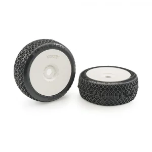 Matrix Blackhole Medium 1:8 Buggy Pre-glued White Wheels (2)