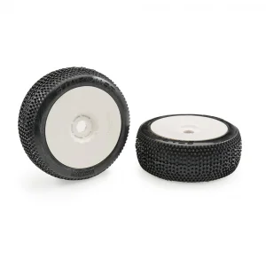 Matrix Stardust Clay Soft 1:8 Buggy Pre-glued White Wheels (2)