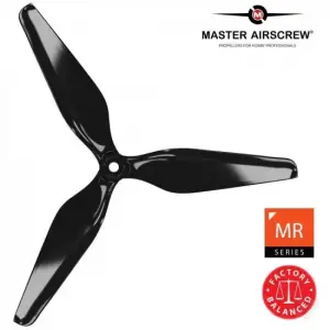 Master Airscrew 13x6.5 3MR 3-Blade Propeller (CW) Reverse/Pusher Black