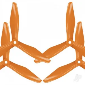 Master Airscrew RS-3blade-FPV - 6x4.5 Prop Set x4 Orange