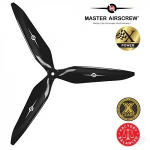 Master Airscrew 15x14 3X Power X-Class Giant Racing Drone Propeller (CCW) Black