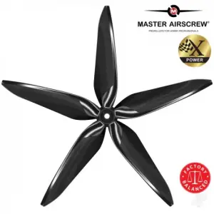 Master Airscrew 10x9 5X Power X-Class Giant Racing Drone Propeller  (CW) Reverse/Pusher Black