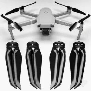 Master Airscrew DJI Mavic 2 STEALTH Upgrade Propellers, Black (89x49 F) (4 pcs)