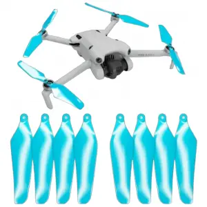 Master Airscrew DJI Mini 4 / 3 Pro SUPER STEALTH Upgrade Propellers - x4 Blue