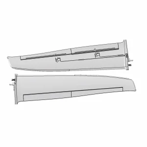 Multiplex Wing Set FunRay w/o RC and decal