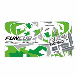 Multiplex Decal sheets FUNCUB NG green A and B