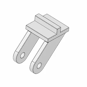 Multiplex Horn Twin 10x20and pushrod connector, 2pcs