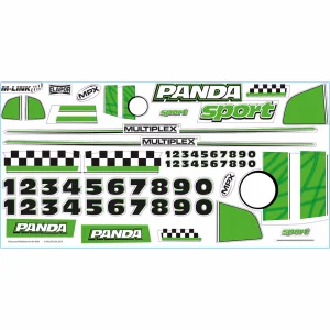 Multiplex MPX Panda Decal Set 724649
