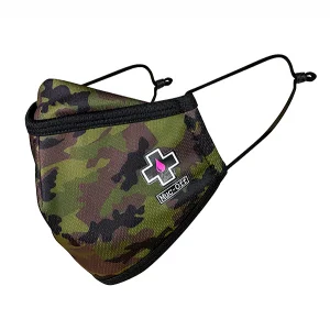 CML Racing Muc-Off Reuseable Face Mask Woodland Camo - Small
