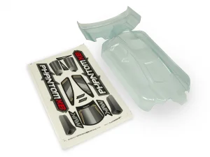 Maverick Clear Lexan Phantom Xb Body + Wing - W/ Decal