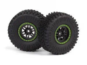 Assembled Wheel & Tyre (Green/2pcs)