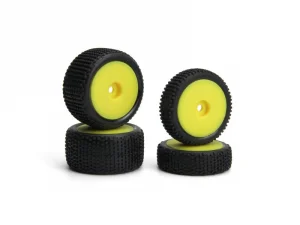 Sideline Buggy Wheel/Tire Set (Yellow/Front/Rear)