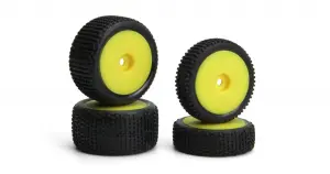 Sideline Buggy Wheel/Tire Set (Yellow/Front/Rear)