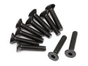 Flat Head Screw M3x15mm (6 Pcs)