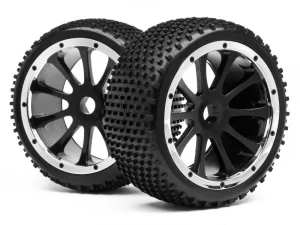 Maverick Blackout ST Tyres Pre Mounted on Wheels - 1 Pair