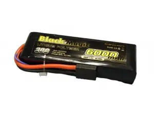 Black Magic 6000mAh 7.4V 30C LiPo - Traxxas Connector