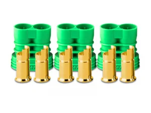 Castle Creations Polarized Bullet Connectors - 6 Females, 3 Housings - 6.5mm