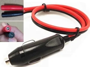 Adapter Plug - 12V Car Cigar Lighter to 4mm Plugs