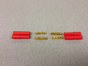 4.0mm Gold 2prs w/polarity housing