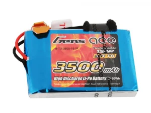 Gens Ace Soft Case 1S 3.7v Transmitter LiPo - 3500mAh (Sanwa MT-44)