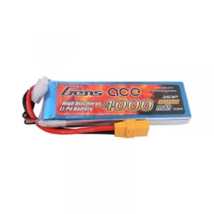 Gens Ace Soft Case 2S 7.4v 25C LiPo - 4000mAh - XT90