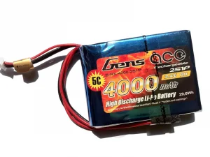 Gens Ace Transmitter LiPo 2S 7.4V 4000Mah RXC (DX9/DX8/DX7S)