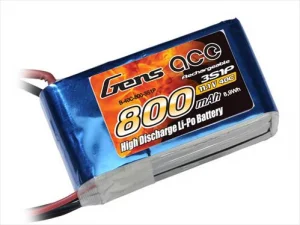 Gens Ace Soft Case 3S 11.1v 45C LiPo - 800mAh - BEC Connector