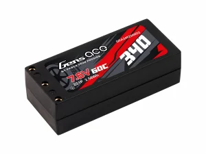 Gens Ace Hard Case 2S 7.6V 340mAh 60C LiPo - 2mm Connectors