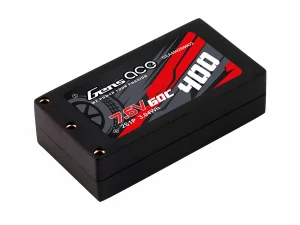 Gens Ace Hard Case 2S 7.6V 400mAh 60C LiPo - 2mm Connectors