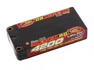 Gens Ace Redline 2.0 Race HV LiPo - 7.6V 4200mAh 140C RL2 Shorty - 5mm