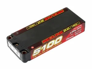 Gens Ace LiPo - HV Car Hard Case 2S1P 7.6V 5100mAh 140C with 5mm
