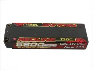 Gens Ace HV LiPo Hard Case - 2S 7.6V 5800mAh 130C - 5mm Tubes