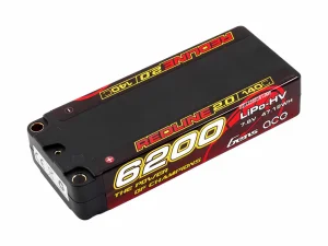 Gens Ace LiPo - HV Car Hard Case 2S1P 7.4V 6200mAh 140C RL2 with 5mm