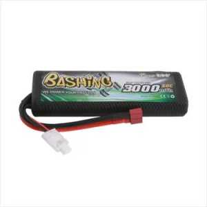 Gens Ace Hard Round Case 7.4v 2S LiPo 3000mAh 50C - Deans
