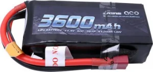 Gens Ace Soft Case Shorty 3S HV 11.4v LiPo 3600mAh 50C - Deans