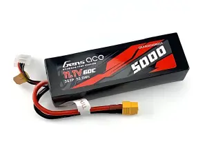 Gens Ace LiPo - 3S 11.1V 5000mAh 60C with XT60 (Short)