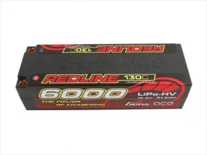 Gens Ace HV LiPo Hard Case - 4S 15.2V 6000mAh 130C - 5mm Tubes