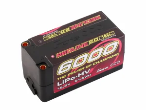 Gens Ace Hard Case HV LiPo - 4S2P 15.2V 6000mAh 140C RL2 with 5mm