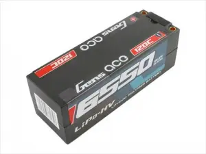 Gens Ace HV LiPo Hard Case - 4S 15.2V 6550mAh 120C - 5mm Tubes