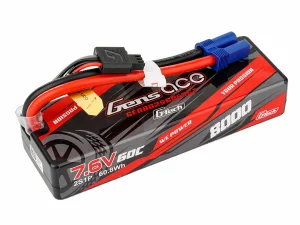 Gens Ace LiPo - Hard Case G-Tech 2S 7.4V 8000mah 60C with EC5 (Promoto)